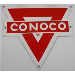 Porcelain Conoco Gas Pump Sign