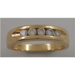 Gold Ring with Diamonds - Estate Jewelry