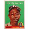 Image 1 : 1958 Topps #30 Hank Aaron Card