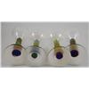 Image 2 : 4 Steven Maslach Signed Iridescent Water Goblets