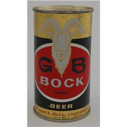 GB Dark Bock Flat-Top Beer Can
