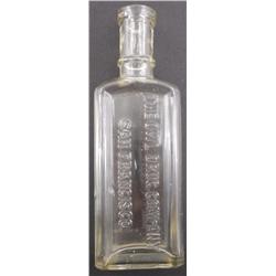 Owl Drug Embossed Bottle