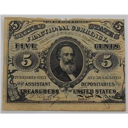 1863 - 5 cent Fractional Currency