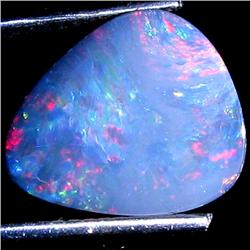 3.35ct Australian Black Opal Doublet Full Fire (GEM-30002)