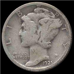 1925D Mercury Dime Better Grade (COI-8357)