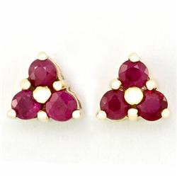 .60ct Natural Genuine Ruby 9k Gold Earrings (JEW-9213X)