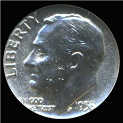 1956 Roosevelt Silver Dime Graded GEM Full Bands (COI-6242)