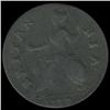 Image 2 : 1730 US Colonial British Geo II 1/2p VF details (COI-7166)