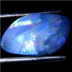 2.47ct Australian Black Opal Doublet Full Fire (GEM-30074)