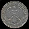 Image 1 : 1954D Germany 1 Mark Hi Grade RARE (COI-8133)