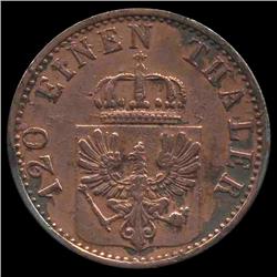 1872A Germany Prussia 3 Prennig XF+ (COI-8514)