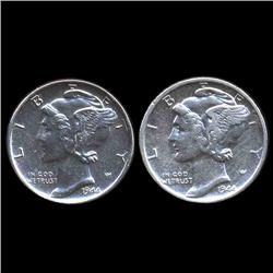 1944S Mercury Dime AU+ ERROR (COI-8495)