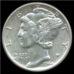 1944 Mercury Dime Choice MS64 (COI-8403)