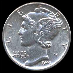 1941 Mercury Dime Gem MS66+ (COI-8391)