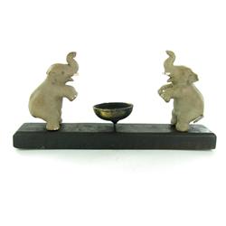 Elephant Pair Tea Candle Holder (CLB-293)