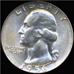 1956 GW 25c Silver Quarter Coin Graded GEM (COI-6832)