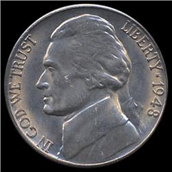 1948S Jefferson 5c MS66+ (COI-7856)