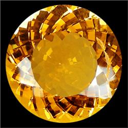 21.85ct Round Golden Yellow Citrine Appr Est $670 (GEM-14081)