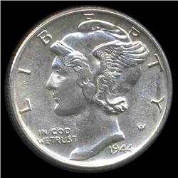 1944 Mercury Dime Gem MS66+ (COI-8407)