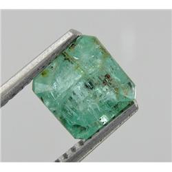 1.23ct Natural Mint Green Zambian Emerald Octagon (GEM-19564)