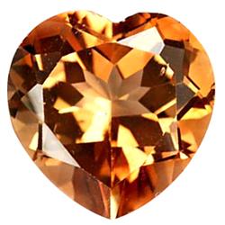 7.16ct Heart Orange Imperial Topaz Appr Est $18k (GEM-27706)