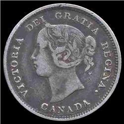 1893 Canada 5c VF+ (COI-8327)