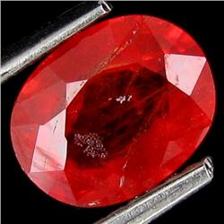 1.60ct Oval Cut Orange Red Padparascha Sapphire (GEM-8847)