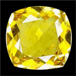 32.45ct Flashing Cushion Golden Yellow Citrine  (GEM-17077)