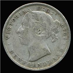 1899 Canada Newfoundland 20c Silver Hi Grade (COI-6760)