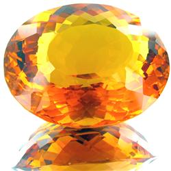 162.25ct Mandarin Orange Citrine Appraised $43k (GEM-27641)