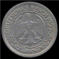 1927A Germany 50pfg BU (COI-8101)