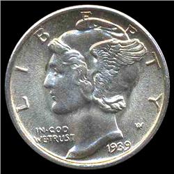 1939S Mercury Dime Gem MS67 (COI-8378)