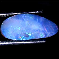 3.29ct Australian Black Opal Doublet Full Fire (GEM-30082)