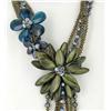 Image 2 : 1450ct Agate Pearl MOP & Crystal Necklace (JEW-2471)