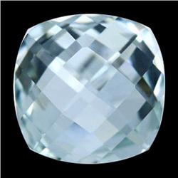 1.32ct Cushion Light Blue Green Unheated Sapphire (GEM-25244)