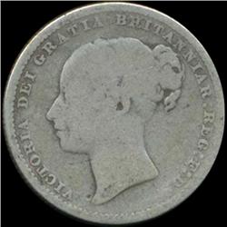 1880 Britain Victoria Shilling Better Grade (COI-7029)