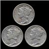 Image 1 : 1935P/D/S Mercury Dimes Hi Grade Set of 3 (COI-8457)