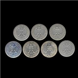 1969D/F/J Germany 1 Mark Hi Grade Scarce 7 Pcs (COI-8176)