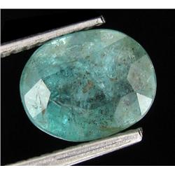 1.64ct Natural Green Zambian Emerald Oval (GEM-22886)
