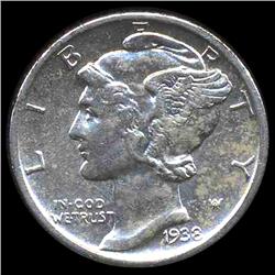 1938D Mercury Dime Hi Grade ERROR (COI-8488)