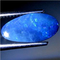 2.07ct Australian Black Opal Doublet Full Fire (GEM-30007)