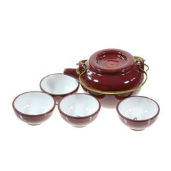 Excellent Crackle Glazed Ceramic Tea Set (CLB-202)