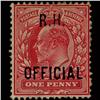 Image 1 : 1902 Scarce GB 1p Scarlet RH Official Mint Stamp (STM-1562)