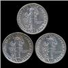 Image 2 : 1937P/D/S Mercury Dimes Hi Grade Set of 3 (COI-8486)
