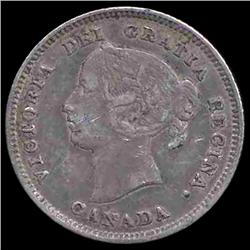 1901 Canada 5c XF (COI-8330)