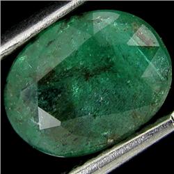 1.50ct Natural Medium Green Zambian Emerald (GEM-19540)