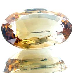 45.05ct Golden Padparascha Topaz Appraised $39k (GEM-24623B)