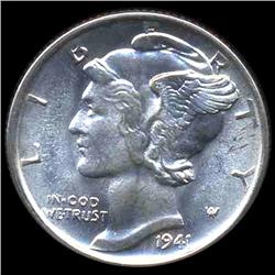 1941S Mercury Dime Gem MS65 ERROR (COI-8434)