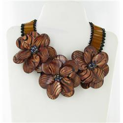 1600ct MOP & Crystal Necklace (JEW-2482)