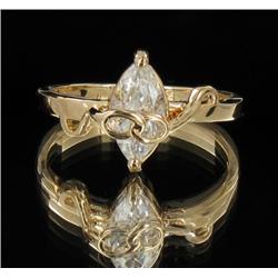 1.5ct Marquise Cut Lab Created Diamond Ring Sz 7 (JEW-1813)